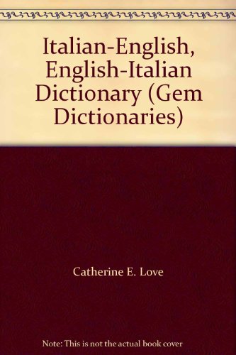 Italian-English, English-Italian Dictionary  1989 (Revised) 9780004585468 Front Cover
