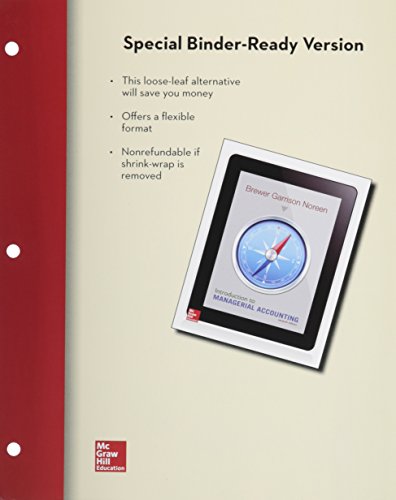 Introduction to Managerial Accounting With Connect:   2015 9781259676468 Front Cover