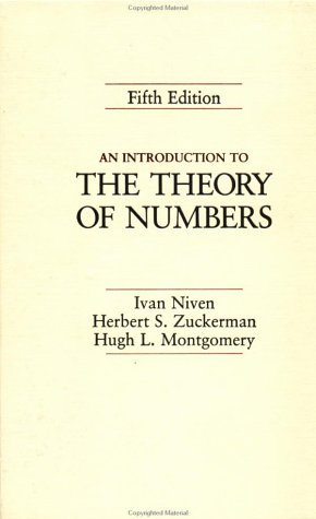 Introduction to the Theory of Numbers  5th 1991 (Revised) 9780471625469 Front Cover