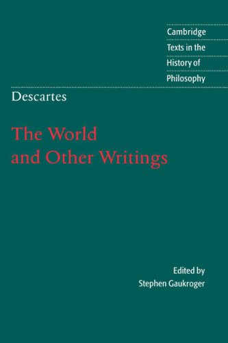 Descartes The World and Other Writings  1998 9780521636469 Front Cover