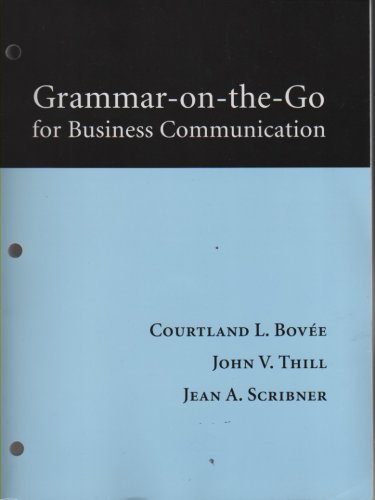 GRAMMAR-ON-THE-GO F/BUS.COMMUN N/A 9780132063470 Front Cover