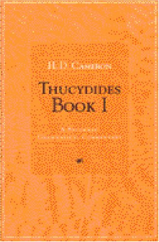 Thucydides Book I A Students' Grammatical Commentary  2003 9780472068470 Front Cover