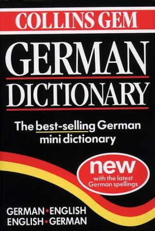 German Dictionary  4th 1997 9780004707471 Front Cover