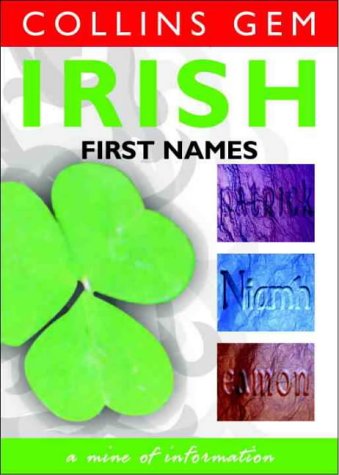 Irish First Names   1999 9780004723471 Front Cover