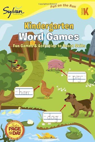 Kindergarten Word Games (Sylvan Fun on the Run Series)  N/A 9780307479471 Front Cover