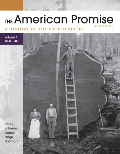 American Promise, Volume B A History of the United States: To 1800-1900 5th 2012 9780312569471 Front Cover