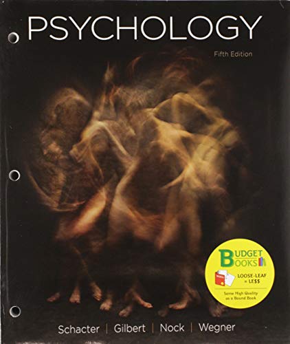 Loose-Leaf Version for Psychology 5e and Launchpad for Psychology 5e (1-Term Access)  5th 2020 9781319332471 Front Cover