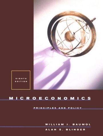 Microeconomics Principles and Policy 8th 2000 9780030268472 Front Cover