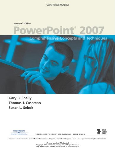 Microsoft Office Powerpoint 2007 Comprehensive Concepts and Techniques  2008 9781418843472 Front Cover