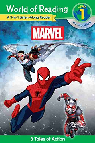 World of Reading: Marvel: Marvel 3-In-1 Listen-along Reader-World of Reading Level 1 3 Tales of Action with CD! N/A 9781484787472 Front Cover