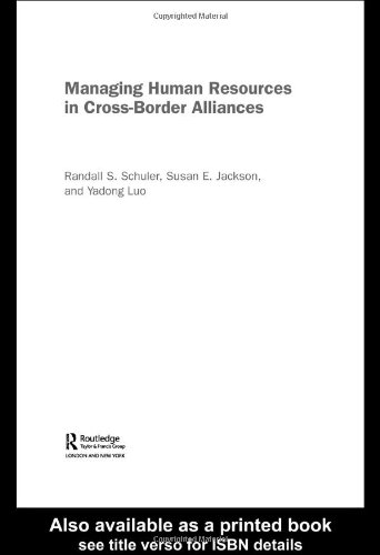 Managing Human Resources in Cross-Border Alliances   2003 9780415369473 Front Cover