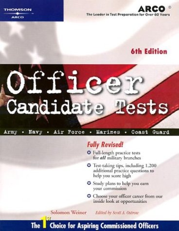 Officer Candidate Tests : Army, Navy, Air Force, Marines, and Coast Guard 6th 2002 9780768908473 Front Cover