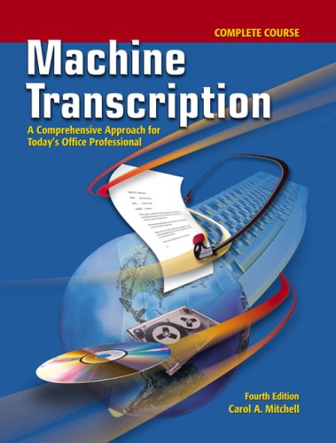 Machine Transcription  4th 2003 9780077290474 Front Cover
