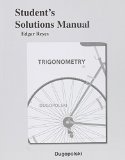 Student's Solutions Manual for Trigonometry  4th 2015 9780321915474 Front Cover