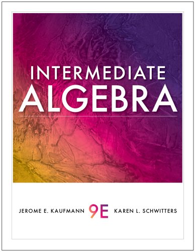 Intermediate Algebra  9th 2011 9780538797474 Front Cover