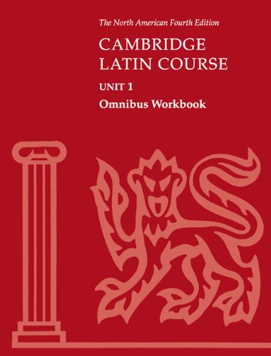 Cambridge Latin Course - Unit 1 Omnibus Workbook 4th 2001 (Revised) 9780521787475 Front Cover