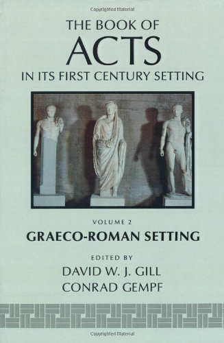 Book of Acts in Its Graeco-Roman Setting  N/A 9780802848475 Front Cover