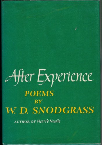 After Experience Poems and Translations N/A 9780060139476 Front Cover