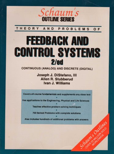 Schaum's Outline of Feedback and Control Systems  2nd 1990 9780070170476 Front Cover