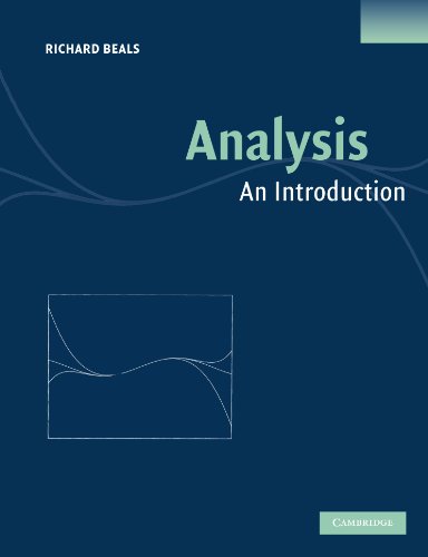 Analysis An Introduction  2004 9780521600477 Front Cover