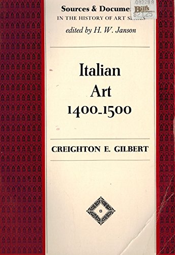Italian Art, 1400-1500  1980 9780135079478 Front Cover