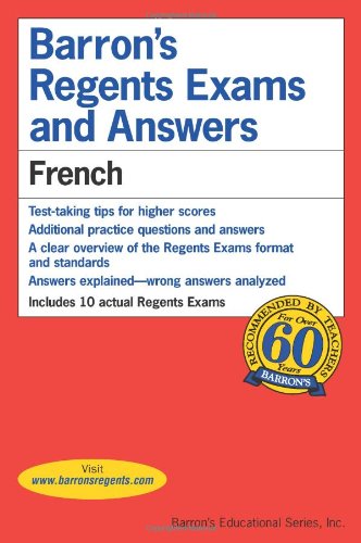 Barron's Regents Exams and Answers: French   2011 (Revised) 9780812031478 Front Cover