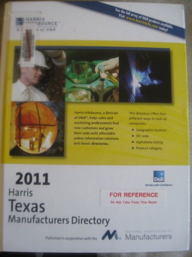Texas Manufacturers Directory 2011:  2010 9781600732478 Front Cover