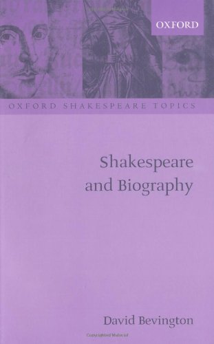 Shakespeare and Biography   2010 9780199586479 Front Cover