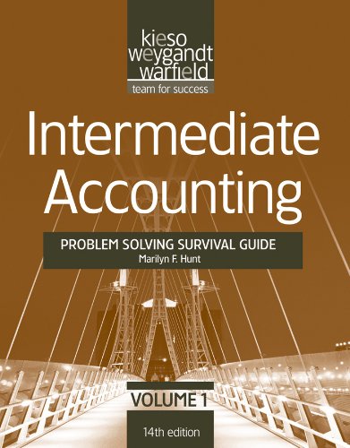 Intermediate Accounting Problem Solving Survival Guide 14th 2012 9781118014479 Front Cover