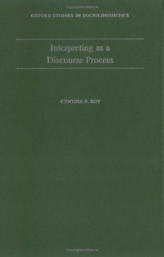 Interpreting As a Discourse Process   2000 9780195119480 Front Cover