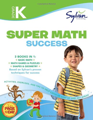 Kindergarten Jumbo Math Success Workbook 3 Books in 1 --Basic Math, Math Games and Puzzles, Shapes and Geometry; Activities, Exercises, and Tips to Help You Catch up, Keep up, and Get Ahead N/A 9780375430480 Front Cover