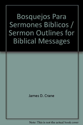 Bosquejos para Sermones Biblicos  1996 9780311430482 Front Cover