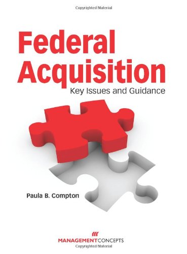 Federal Acquisition Key Issues and Guidance  2009 9781567262483 Front Cover