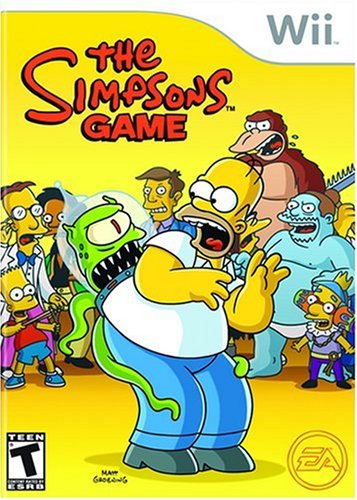 The Simpsons Game Nintendo Wii artwork
