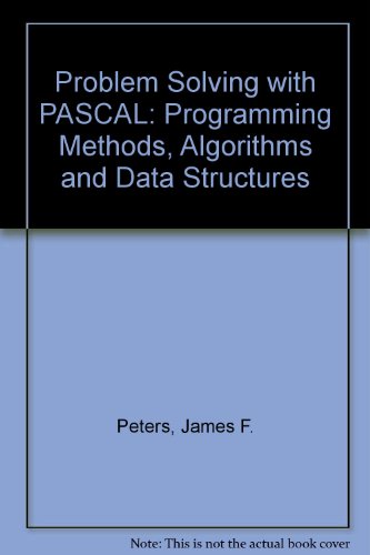 Problem Solving with Pascal   1986 9780030698484 Front Cover