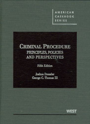 Criminal Procedure: Principles  2012 9780314279484 Front Cover