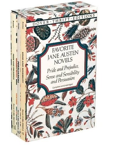Favorite Jane Austen Novels Pride and Prejudice, Sense and Sensibility and Persuasion Unabridged  9780486297484 Front Cover