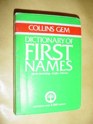 First Names   1979 9780004587486 Front Cover