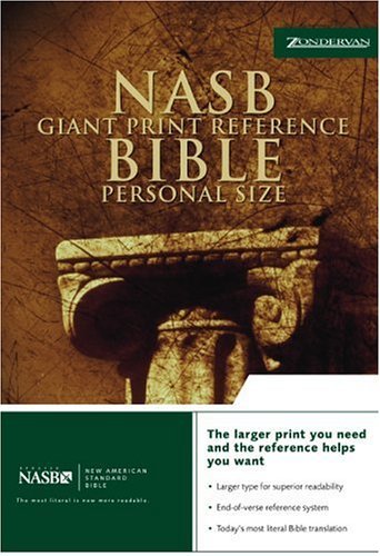 NASB Giant Print Reference Bible, Personal Size   2001 (Large Type) 9780310921486 Front Cover