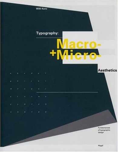 Typography Macro - +Micro - Aesthetics  2000 9783721203486 Front Cover