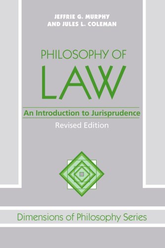 Philosophy of Law An Introduction to Jurisprudence 2nd 1990 (Revised) 9780813308487 Front Cover