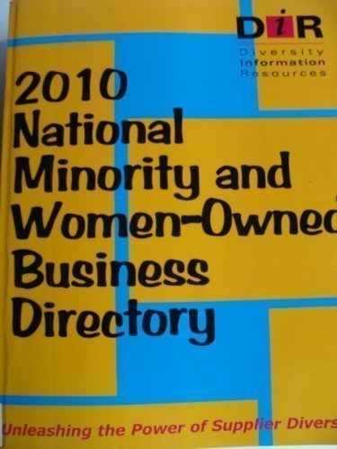 National Minority and Women-Owned Business Print Directory 2010:  2010 9781885786487 Front Cover