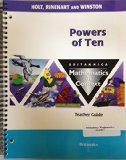 Powers of Ten Math/Context 3rd (Teachers Edition, Instructors Manual, etc.) 9780030715488 Front Cover