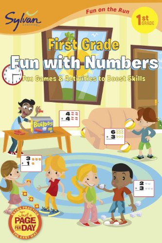 First Grade Fun with Numbers (Sylvan Fun on the Run Series)  N/A 9780307479488 Front Cover