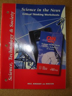 Critical Thinking Worksheets Science, Technology and Society N/A 9780030565489 Front Cover