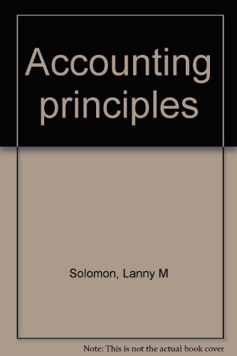 Accounting Principles   1983 9780060463489 Front Cover