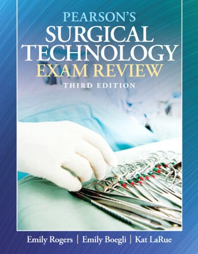 Pearson's Surgical Technology Exam Review  3rd 2013 (Revised) 9780135000489 Front Cover