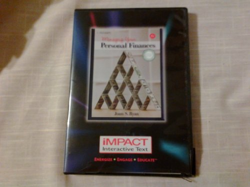 Impact CD-ROM for Ryan's Managing Your Personal Finances, 6th  6th 2010 9780538449489 Front Cover