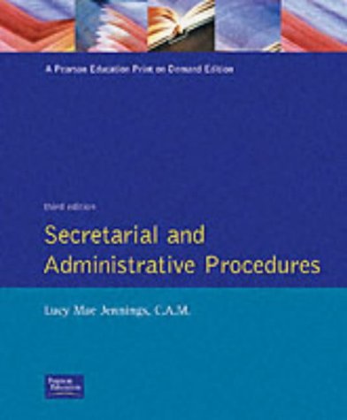 Secretarial and Administrative Procedures  3rd 1989 (Revised) 9780137983490 Front Cover
