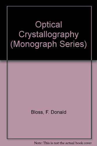 Optical Crystallography   1999 9780939950492 Front Cover